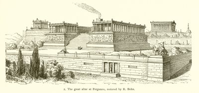Het grote altaar van Pergamus, gerestaureerd door R Bohn door English School