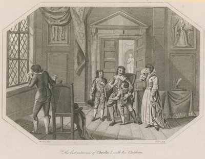 Het laatste gesprek van koning Karel I met zijn kinderen door English School