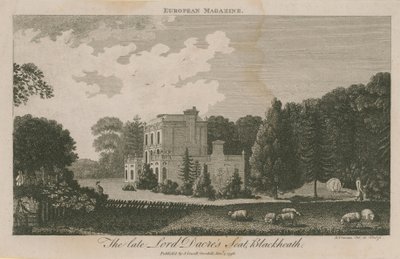 Het late Lord Dacres zetel in Blackheath door English School