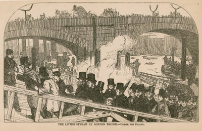 De levende stroom bij London Bridge door English School