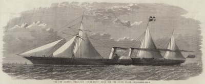 Het nieuwe clipper-stoomschip Ly-ee-moon, gebouwd voor de opiumhandel door English School