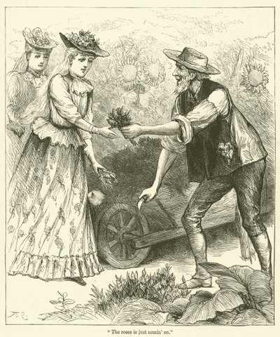 "De rozen komen eraan" (gravure) door English School