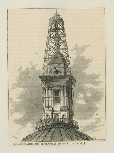 De steigers en het observatorium van St Paul