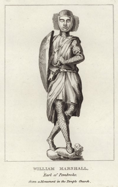 Het graf van Sir William Marshal door English School
