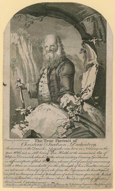 Het ware portret van Christian Jacobsen Drakenberg door English School