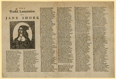 Het jammerlijke klaaglied van Jane Shore door English School