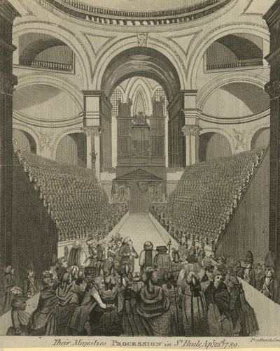 Hun Majesteiten processie in St Paul