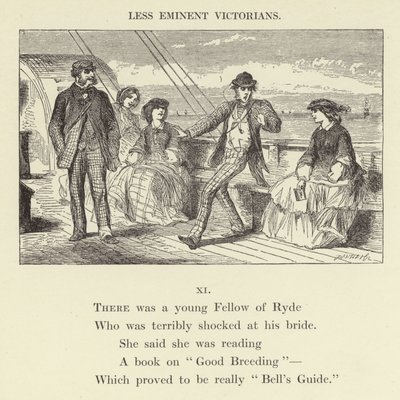 Er was een jonge Fellow uit Ryde (gravure) door English School