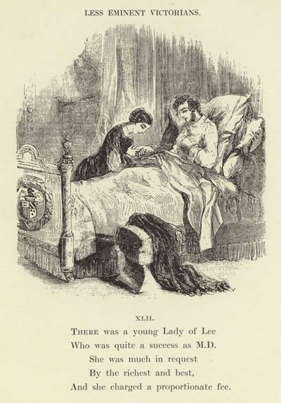 Er was een jonge Lady of Lee (gravure) door English School