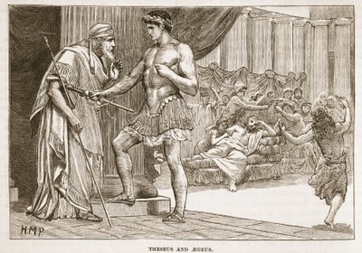 Theseus en Aegeus door English School