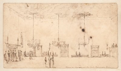 Dingen zoals ze waren bij de laatste promenade, Bath (litho) door English School