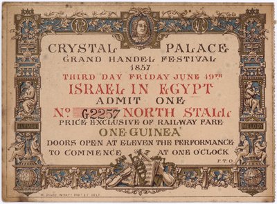 Ticket voor Israel in Egypte door English School