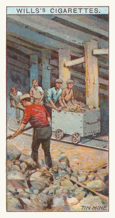Tinmijn (chromolitho) door English School