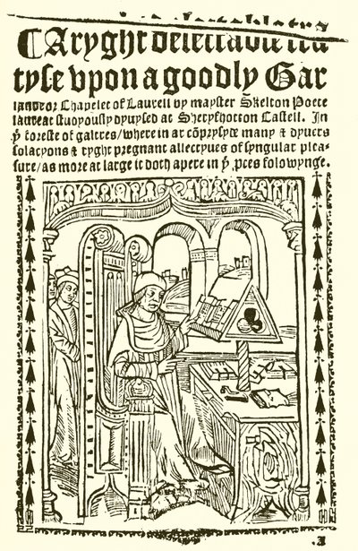 Titelpagina van John Skeltons Goodly Garlande door English School