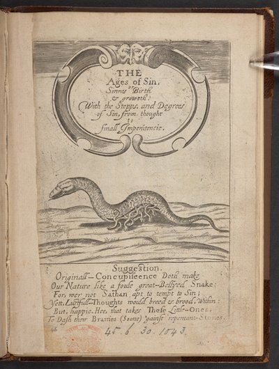 Titelpagina van The Ages of sin, or, Sinnes birth & growth door English School