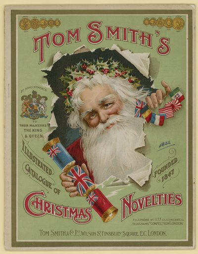 Tom Smith & Co Ltd, Kerstnoviteiten, Kerstcrackers, Brochureomslag door English School