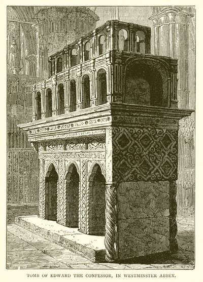 Graf van Eduard de Belijder in Westminster Abbey door English School