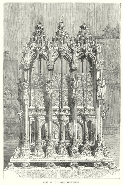 Graf van St Sebald, Neurenberg (gravure) door English School