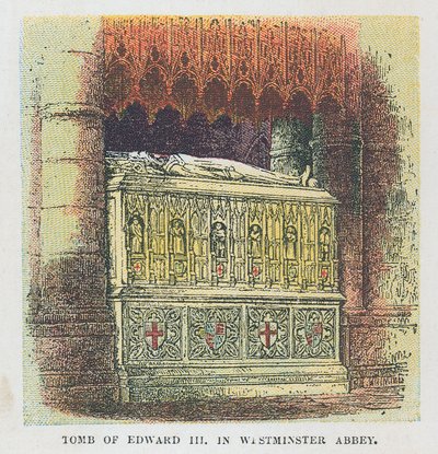 Graf van koning Edward III in Westminster Abbey door English School