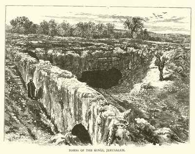 Graven van de Koningen, Jeruzalem (gravure) door English School