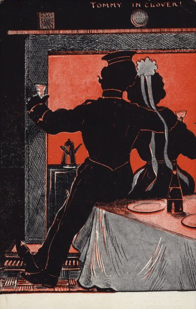 Tommy in klaver! (kleurenlitho) door English School