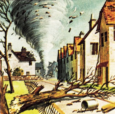 Tornado in Lancashire door English School