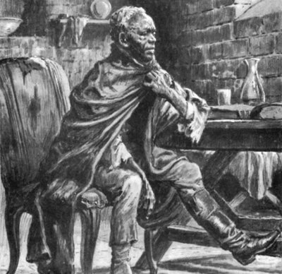 Toussaint Louverture, achtergelaten om te sterven in een koude vochtige cel door English School