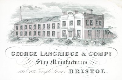 Handelskaart, George Langridge & Company door English School