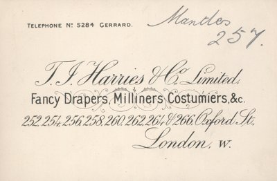 Handelskaart, T J Harries & Company Limited door English School