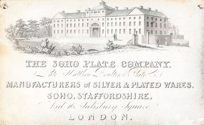 Handelskaart, The Soho Plate Company door English School