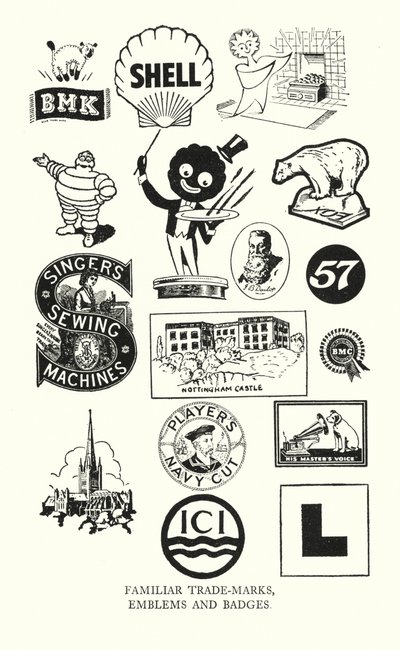 Handelstekens: Bekende handelsmerken, emblemen en insignes (litho) door English School