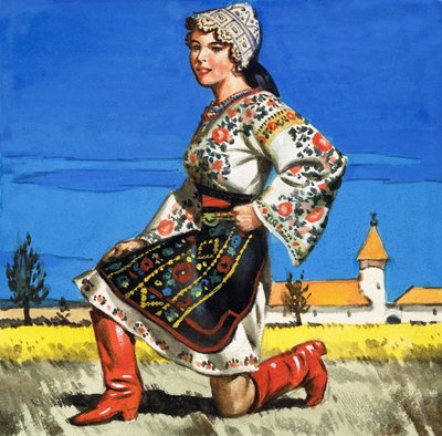 Traditionele klederdracht van Oekraïne door English School