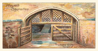 Verraderspoort, Tower of London (chromolitho) door English School