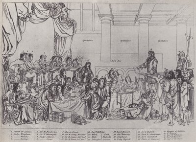 Proces van Lord William Russell (litho) door English School
