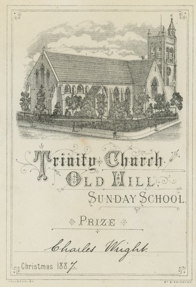 Zondagsschoolprijs van de Trinity Church Old Hill door English School