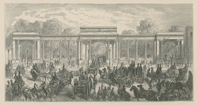 Triomfboog, Hyde Park Corner, Londen door English School