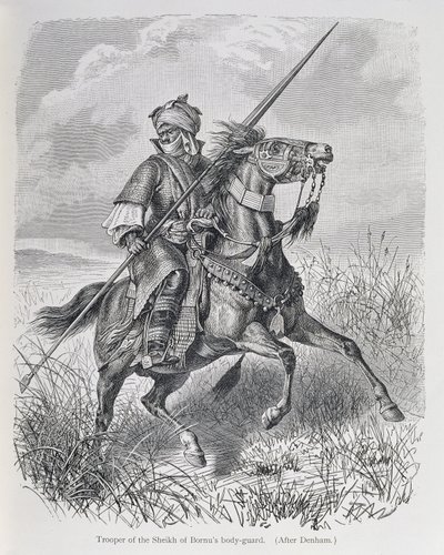 Ruiter van de lijfwacht van de Sheikh van Bornu, uit 