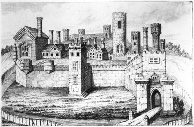 Kasteel van Tutbury door English School