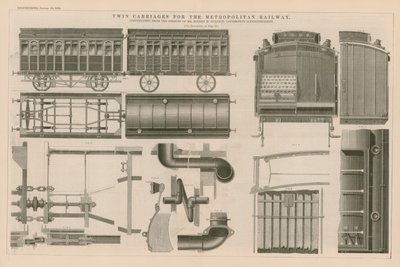 Dubbele Wagons voor de Metropolitan Railway door English School