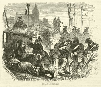 Ulanen rendez-vous, september 1870 door English School