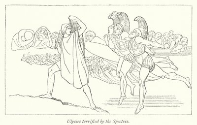 Odysseus Geschrokken door de Geesten door English School