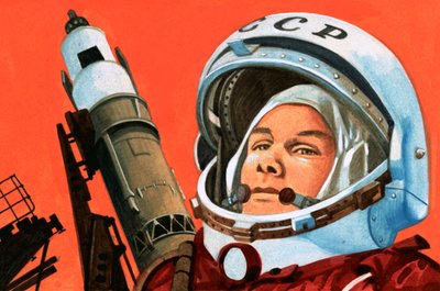 Onbekende Russische kosmonaut door English School