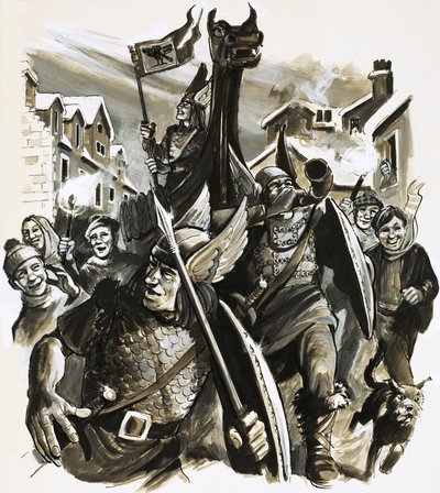 Ongeïdentificeerde Vikingviering door English School