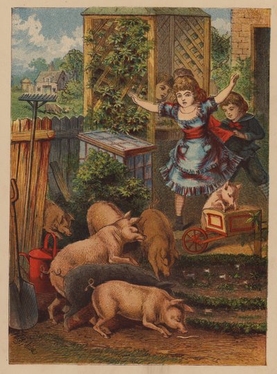 Onwelkome gasten (kleurenlitho) door English School