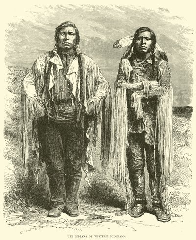 Ute Indianen van West-Colorado door English School