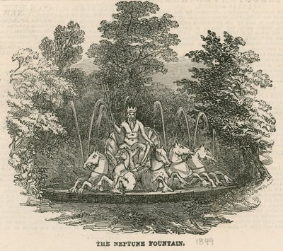 Vauxhall Gardens, Londen: De Neptunusfontein door English School