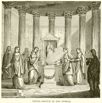 Vestaalse Dienst in de Tempel door English School