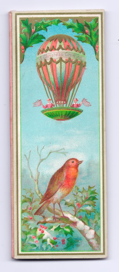 Victoriaanse kerstkaart, ca. 1880 door English School