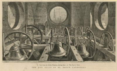 Uitzicht vanuit het klokkentorengat door English School