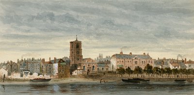 Uitzicht op Chelsea vanaf de rivier door English School